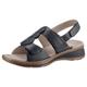 Sandale ARA "HAWAII" Gr. 37, blau (dunkelblau) Damen Schuhe Flats