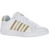 Sneaker K-SWISS "Court Tiebreak", Gr. 40, gold (weiß, gold), Leder, sportlich, Schuhe