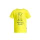 T-Shirt JACK WOLFSKIN "MORE HUGS T K" Gr. 128, gelb (firefly) Kinder Shirts T-Shirts