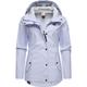 Regenjacke RAGWEAR "YM-Marge" Gr. XS (34), blau (himmelblau) Damen Jacken Lange