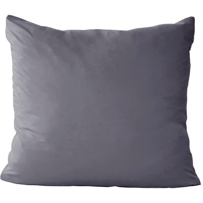 Kissenbezug PRIMERA "Primera Mako-Feinjersey Kissenbezug im Doppelpack", grau (anthrazit), B:80cm L:80cm, Feinjersey, 100% gekämmte Baumwolle, Mako-Feinjersey, Kissenbezüge, In vielen Uni-Tönen Image