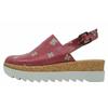 Sandale DOGO "Akita Cat Of Grace Damen Sandalen/ Sandaletten / Female", Damen, Gr. 41, Normalschaft, rot, Lederimitat, casual, Schuhe Sommerschuh Clog, Vegan