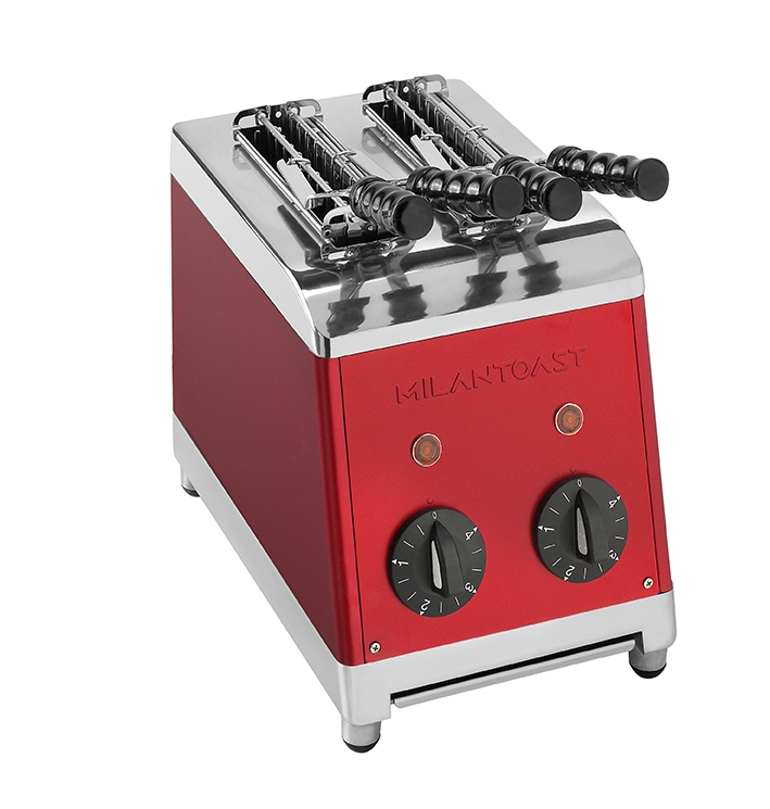MilanToast - Toaster 2 Zangen ROT 220-240 V 50/60 Hz 1,37 kW Image