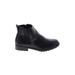 Sonoma Goods for Life Ankle Boots: Chelsea Boots Chunky Heel Classic Black Print Shoes - Women's Size 8 - Round Toe