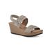 Women's Pretreat Sandal by White Mountain in Wood Suede (Size 6 1/2 M)