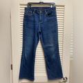 Ralph Lauren Jeans | Lauren Jeans Classic Bootcut Womans 10p Petite Blue Leather Tag Whiskered 30x28 | Color: Blue | Size: 10p