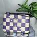Coach Bags | Coach Lilac Checkerboard Print Corner Zip Wristlet | Color: Cream/Purple | Size: Various