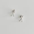 Madewell Jewelry | Madewell Delicate Collection Demi-Fine X Stud Earrings (Sterling Silver) | Color: Silver | Size: Os