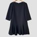 Kate Spade Dresses | Kate Spade Black 3/4 Sleeve Knee Length Dress Us2 ($466) | Color: Black | Size: 2