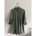 Free People Dresses | Free People Dress Womens Small Green Hannah Cotton Mini Shirtdress New | Color: Green | Size: S