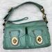 Coach Bags | Coach Vintage Y2k 65th Anniversary Dual Pocket Shoulder Bag Turnlock Pond Blue | Color: Blue/Green | Size: Os