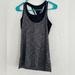 Lululemon Athletica Tops | Lululemon Tank Top Womens Size 6 Black Gray Built In Bra Sleeveless Racerback | Color: Black/Gray | Size: 6