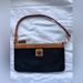 Dooney & Bourke Bags | Dooney & Bourke | Textured Black Leather Wristlet | Color: Black/Tan | Size: H 4”Inches X W 8” Inches