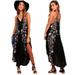 Free People Dresses | Intimately Free People Ashbury Dress Womens Sz Xs Floral Boho Strappy Slip Maxi | Color: Black | Size: Xs