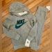 Nike Matching Sets | Nike Boys Pullover Hoodie And Joggers Set 4 Nwt | Color: Gray | Size: 4b