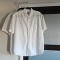 J. Crew Shirts | 2 J. Crew Secret Wash Short Sleeve White Oxford Collar Button Down Shirts | Color: White | Size: 2xlt
