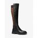 Michael Kors Shoes | Michael Michael Kors Ridley Leather And Logo Jacquard Knee Boot 7.5 | Color: Black | Size: 7.5