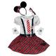 Disney Costumes | Disney Nerd Minnie Mouse Emo School Girl Glasses Costume Kids Size 8-10 * Flaw | Color: Black/Red | Size: 8-10