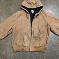 Carhartt Jackets & Coats | Carhartt Jacket Hooded Workwear Quilted Lined Mens Xl Brown Coat | Color: Brown | Size: Xl