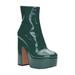 Jessica Simpson Shoes | Jessica Simpson Madlania Green Platform Boots Size 8.5 | Color: Black/Green | Size: 8.5