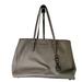 Michael Kors Bags | Michael Kors Beige Leather Jet Set Tote Bag | Color: Gray/Red | Size: Os