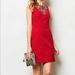 Anthropologie Dresses | Moulinette Souers Red Embellished Shift Dress 12 | Color: Red | Size: 12