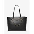 Michael Kors Bags | Michael Michael Kors Slater Large Pebbled Leather Tote Bag One Size Black New | Color: Black | Size: Os