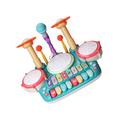 BESTonZON Creative Gift 1 Set Children's Drum Kit Gifts Keyboards Toys for Girl Toys Boys Toys Childrens Toys Children’s Toys Toys Multifunctional Musical Toys Plastic Xylophone