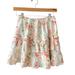American Eagle Outfitters Skirts | American Eagle Coquette Ruffle Floral Mini Skirt. Eyelet Linen/Cotton Xs | Color: Cream/Pink | Size: Xs