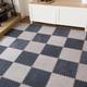 24 Pcs Short Plush Interlocking Carpet Tiles,Foam Puzzle Floor Mat,Area Rugs,Home,Floor Protection,Playmat,30 And 60 Cm(Size:12x12x0.23 Inch,Color:Light Gray+Dark Gray)