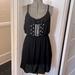 American Eagle Outfitters Dresses | American Eagle Black Crochet Embroidered Summer Dress, Size Large | Color: Black/White | Size: L