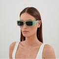 Gucci Accessories | New Gucci Gg1403s 004 Sage Green Gray Unisex Rectangle Sunglasses Gg 1403s | Color: Gray/Green | Size: 54x16x130