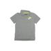 Nike Short Sleeve Polo Shirt: Gray Marled Tops - Kids Boy's Size 7