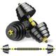 Dumbells Adjustable-Dumbbells-Set,80lbs Free Weights Set With Connector,Fitness Exercises For Home Gym Suitable Men/Women,Yellow Dumbell Set (Color : Yellow, Size : 40kg)