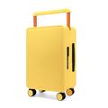GACHA Hard Shell Suitcase Luggage,Suitcase Trolley Carry On Hand Cabin Luggage Hard Shell Travel Bag Lightweight with TSA Lock,Suitcase Large Lightweight Hard Shell ABS Large Suitcase,Yellow,24