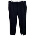 J. Crew Pants & Jumpsuits | J. Crew Wool City Fit Dress Cropped Pants Slacks Trousers In Navy Blue Size 8 | Color: Blue | Size: 8