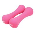 Dumbbel Bone frosted dumbbells for women slimming arms a pair of small dumbbells for sports shaping arms 2kg 1kg Barbell (Color : Pink, Size : O.75kg)