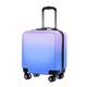 ZNBO Carry on Suitcase,18 Inch Luggage Lightweight ABS Hard Shell Trolley Travel Case with 4 Wheels Fashion Suitcase,Purple