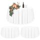 2 Packs White Round Tablecloth 305cm Diameter, Round Table Cover for Ø150-240cm Tables, Polyester Waterproof Washable Round Large Table Cloth for Wedding Party Buffet Camping Restaurant (120 inch)