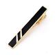 Tie Clips for Men Men's Gold Striped Tie Clip Business Formal Wear Simple Men and Women Pin Clothing Collar Clip ，Gift Ideas for Your Father, Husband, Boyfriend o