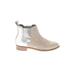 TOMS Ankle Boots: Gray Color Block Shoes - Women's Size 6 1/2 - Almond Toe