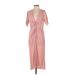 All in Favor Cocktail Dress - Midi: Pink Dresses - Women's Size Small