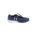 Under Armour Sneakers: Blue Print Shoes - Women's Size 7 1/2 - Round Toe