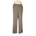 Alfred Dunner Dress Pants - High Rise: Gray Bottoms - Women's Size 12