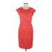 Boden Casual Dress - Sheath Scoop Neck Short sleeves: Red Dresses - Women's Size 6