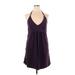 Fashion's Best Kept Secret Casual Dress - Mini: Purple Solid Dresses - Women's Size X-Large