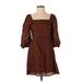 Faithfull the Brand Casual Dress: Brown Dresses - Women's Size 4