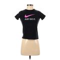 Nike Short Sleeve T-Shirt: Black Tops - Women's Size Small