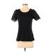 Isaac Mizrahi LIVE! Short Sleeve Top Black Sweetheart Tops - Women's Size X-Small