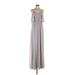 Show Me Your Mumu Cocktail Dress - A-Line Scoop Neck Sleeveless: Gray Solid Dresses - Women's Size 2X-Small